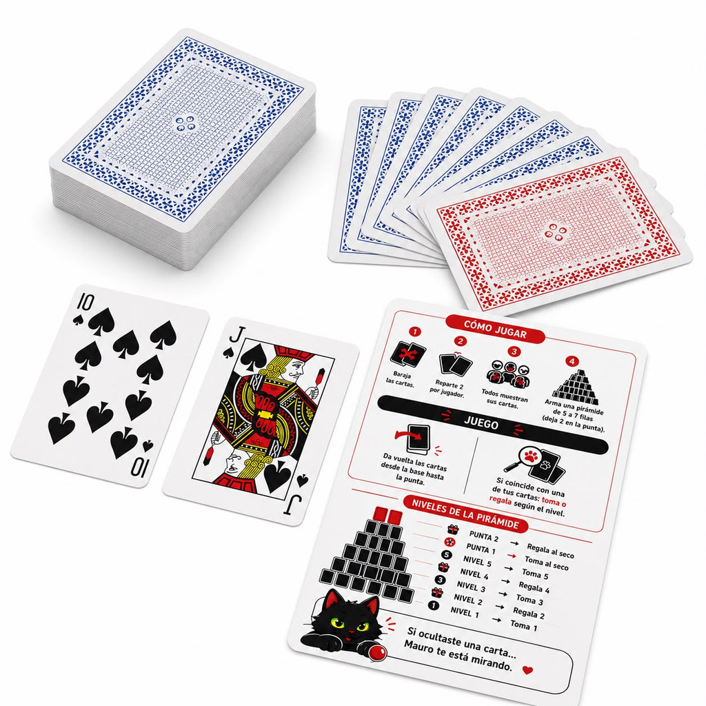 Cartas Pirámide — Juego de cartas para juntas